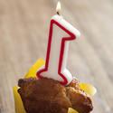 11412   First birthday decorative cupcake