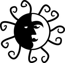 9494   black white sun