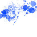 9527   blue paint splats