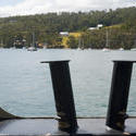 11120   View of Ocean, Trees and Mountains from a Boat