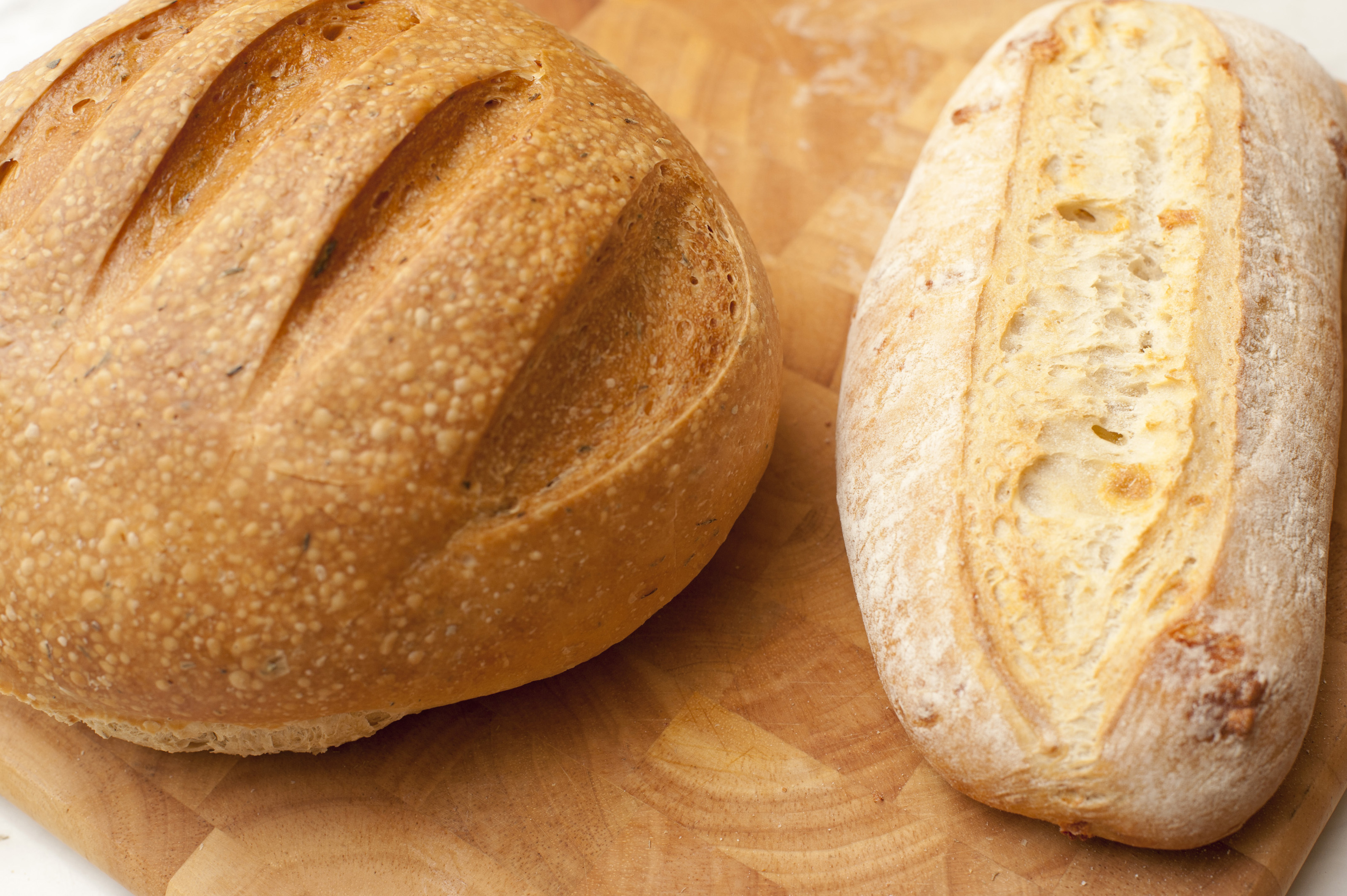 Free Stock Photo 10473 Two freshly baked loaves of white bread