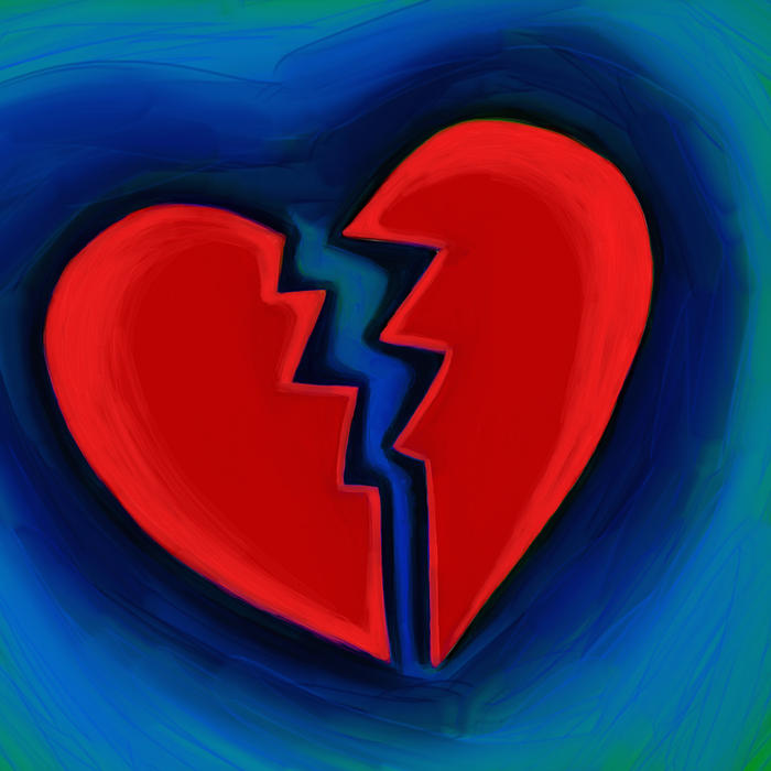 <p>Broken heart clip art illustration.</p>
