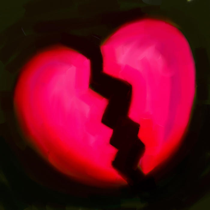 <p>Broken heart clip art illustration.</p>