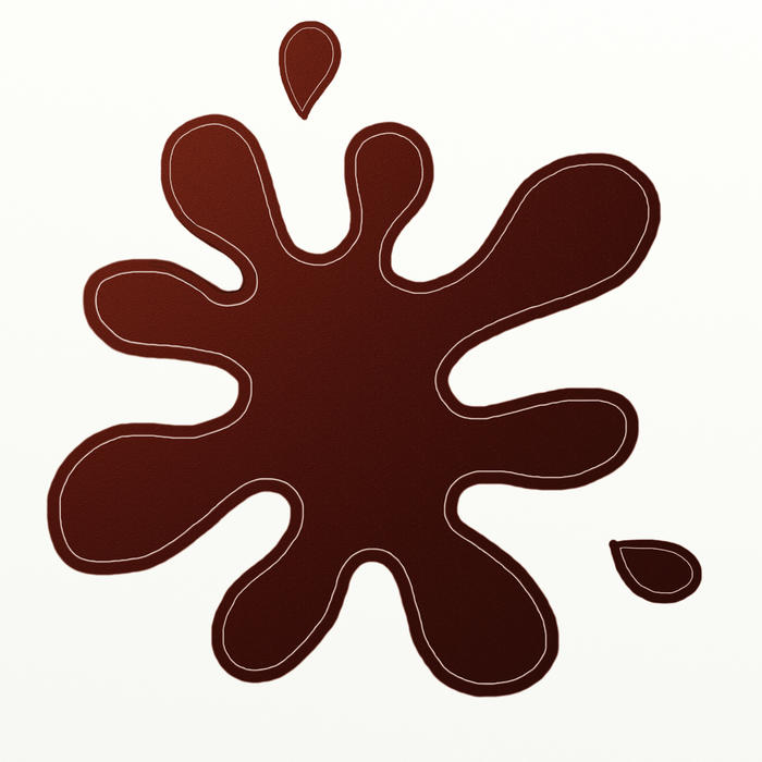 <p>Brown paint splat clip art illustration.</p>
