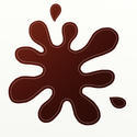 9398   brown paint splat
