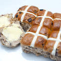 7873   Freshly baked batch of Hot Cross Buns