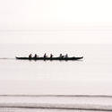 10981   Team of rowers in a canoe