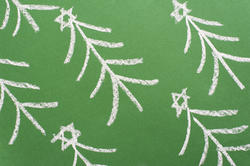 11561   Hand drawn chalk Christmas tree pattern