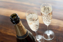11596   Two flutes of romantic champagne