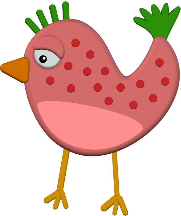 <p>Cartoon chicken bird.</p>
