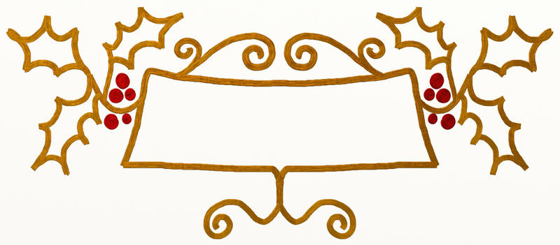 <p>Gold leaf Christmas Banner. Just add text.</p>