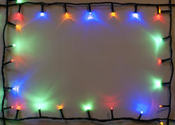 11682   Colorful shining Christmas light border