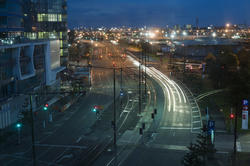 11131   Aerial View of Cityscape at Night Time