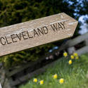 7972   Wooden Cleveland Way signpost