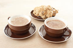 11614   Delicious frothy coffee for two