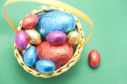 7885   Collected Easter Eggs in a basket