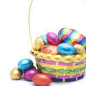 7886   Colourful Easter Egg basket