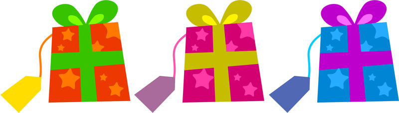 <p>Birthday gifts clip art illustration.</p>
