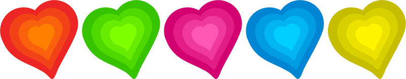 <p>Love hearts page border decoration clip art illustration.</p>
