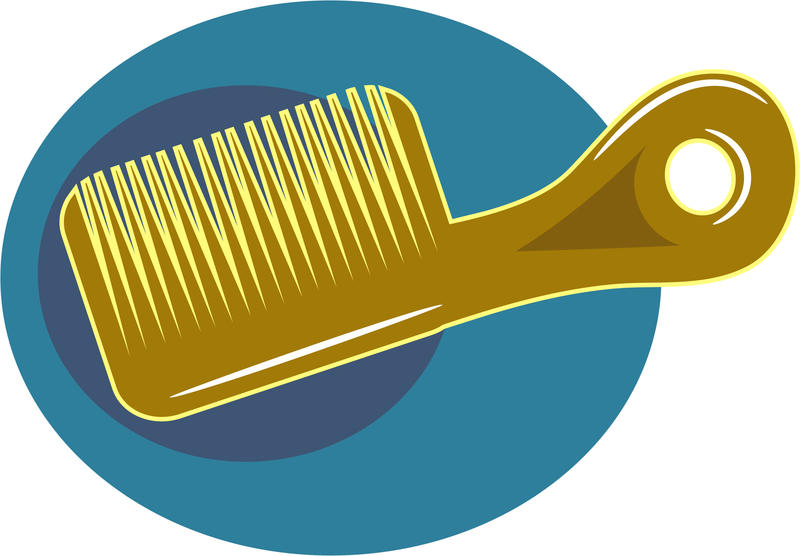 <p>Hair comb clip art illustration.</p>