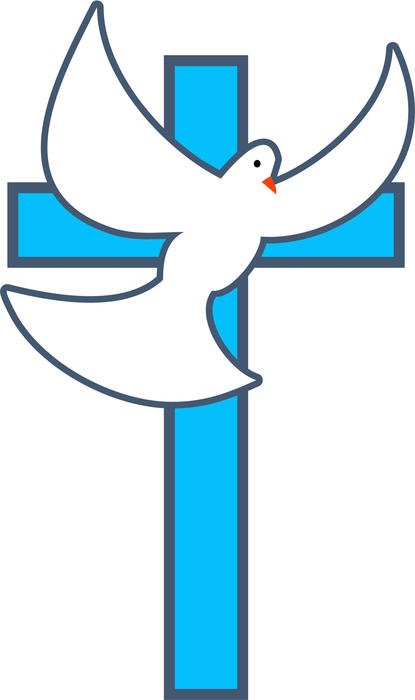 <p>Easter Cross and Dove Clip Art</p>