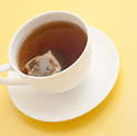 stock image 9954   Cup of black tea with a teabag