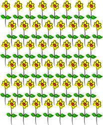 9084   daisy repeat pattern