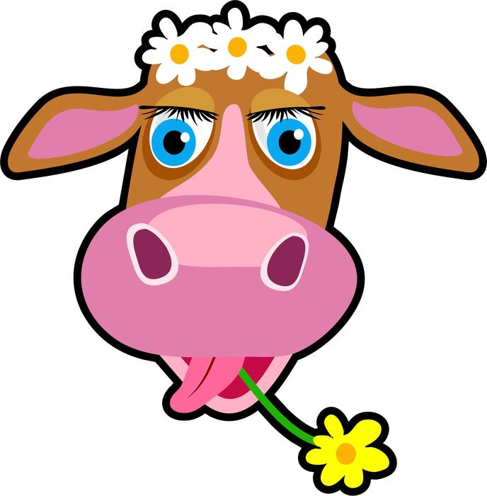 <p>Cartoon cow illustration.</p>
