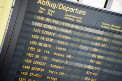 10682   Electronic Departure Board at the Airport terminal