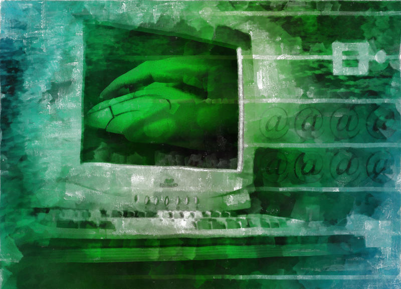 <p>Digital grunge computer illustration.</p>
