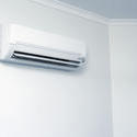 10659   Domestic Air Conditioner Hanging on White Wall