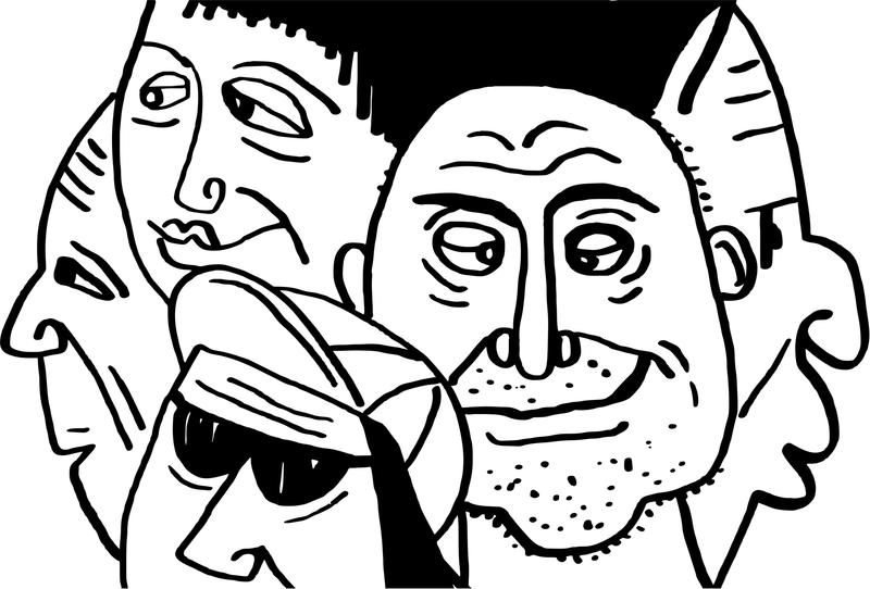 <p>Crowd of men.</p>