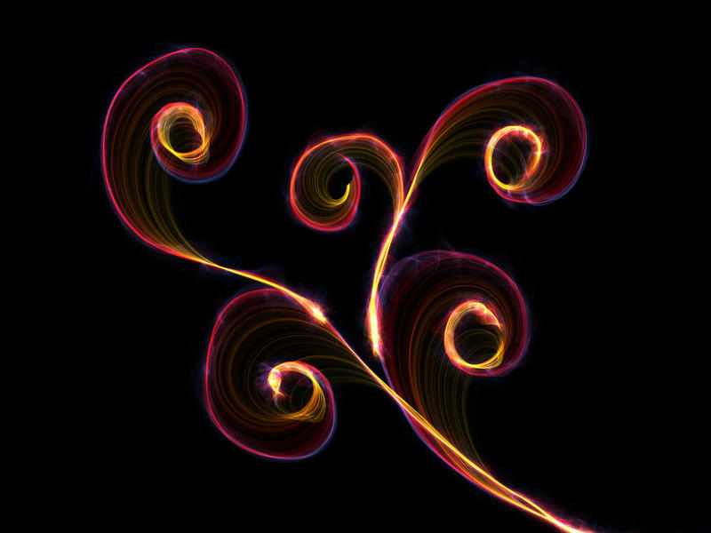 <p>Electric light flourish.</p>