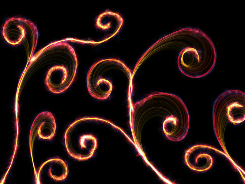 <p>Digital swirly light flourish.</p>