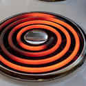 8412   Red hot glowing hot plate