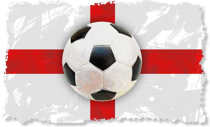 <p>English soccer clip art illustration.</p>
