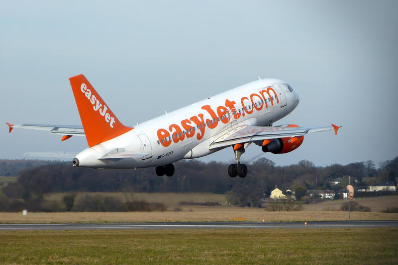 Editorial Use - A319 taking off from Lutton airport