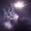 8857   Fireworks display with smoke