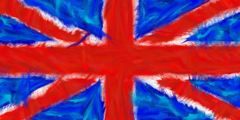 <p>UK scribble Union Jack flag.</p>

