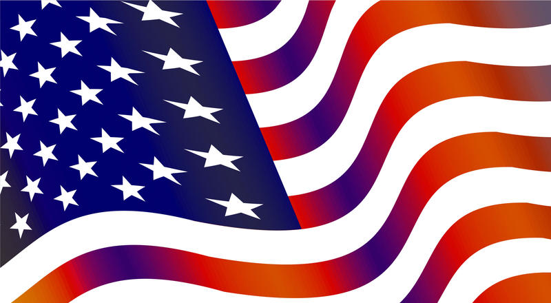 <p>The flag of the United States of America.</p>
