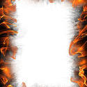 9012   flaming paper border