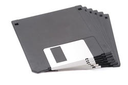 10748   Stack of unused floppy discs