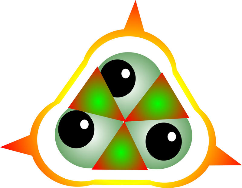 <p>Cartoon germ virus clip art illustration.</p>