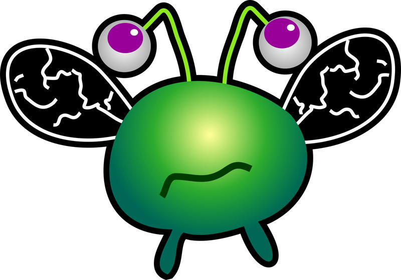 <p>Cartoon germ virus clip art illustration.</p>