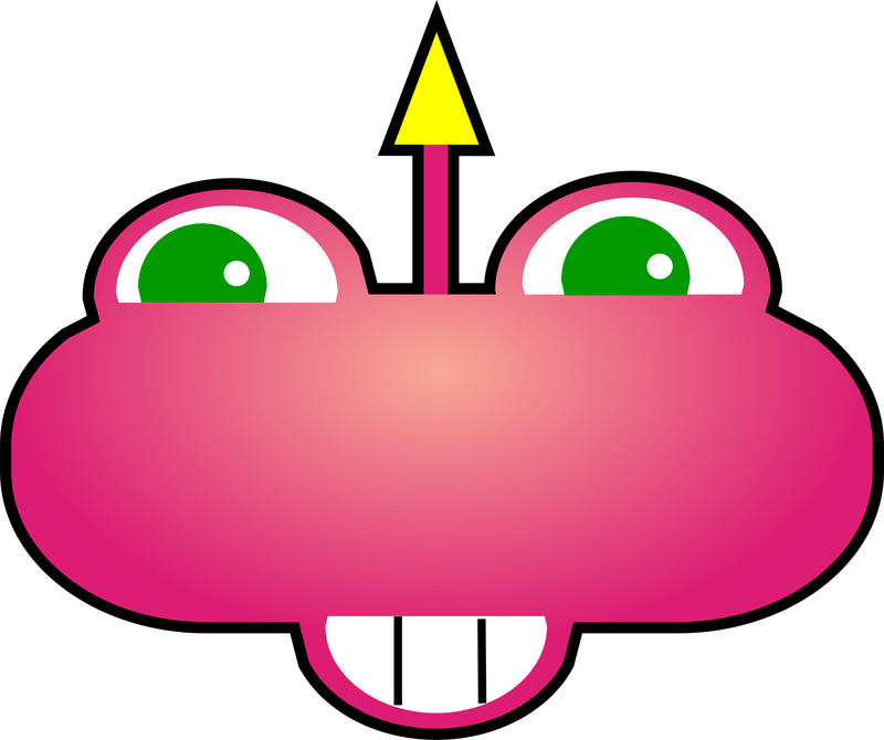 <p>Cartoon germ virus clip art illustration.</p>