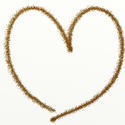 9413   gold glitter heart