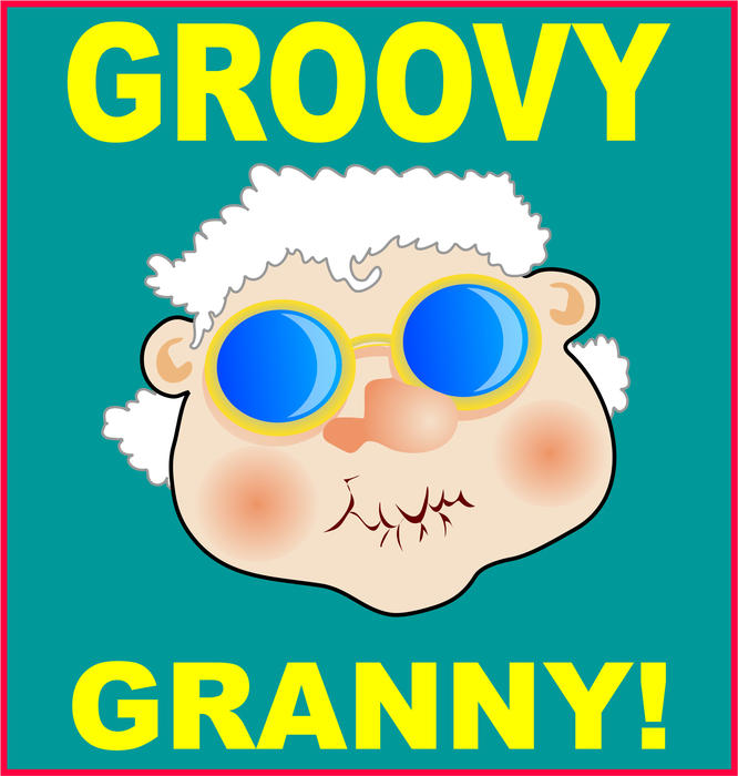<p>Granny cartoon clip art illustration.</p>