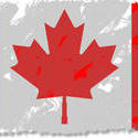 9061   grunge canadian flag