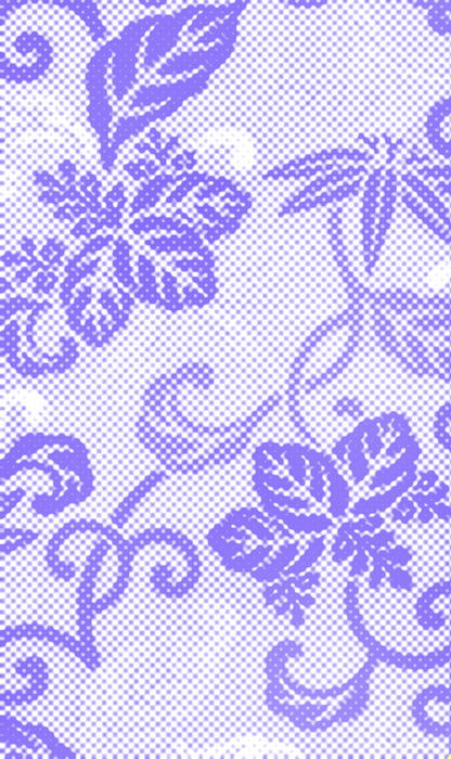 <p>Halftone floral pattern clip art illustration.</p>