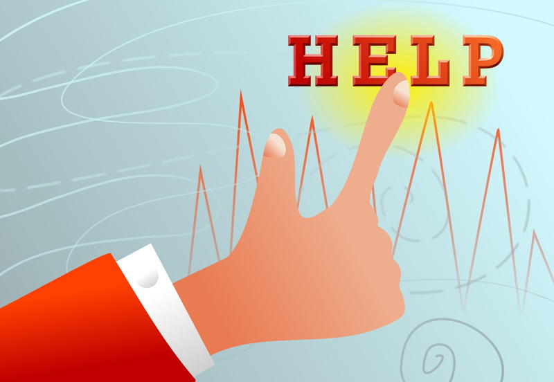 <p>Pressing the Help Button</p>